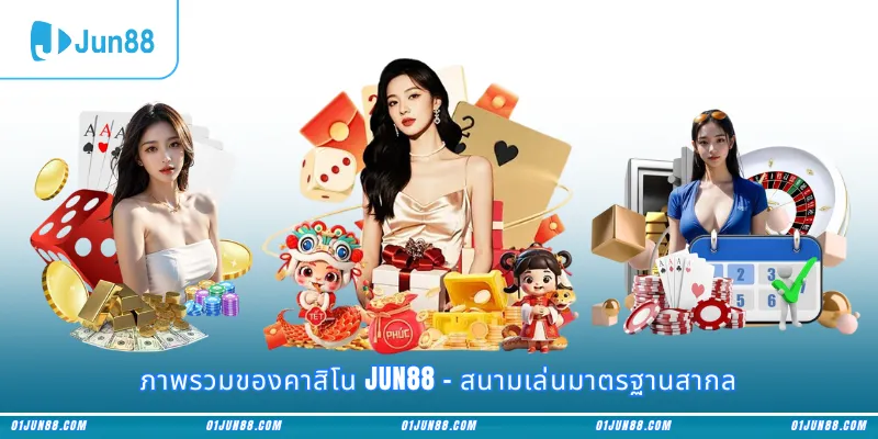 ภาพรวมของคาสิโน Jun88 – สนามเล่นมาตรฐานสากล
